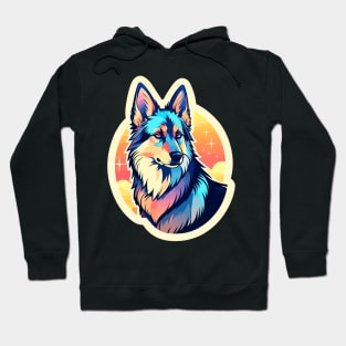 German Shepherd Dog Illustration Hoodie